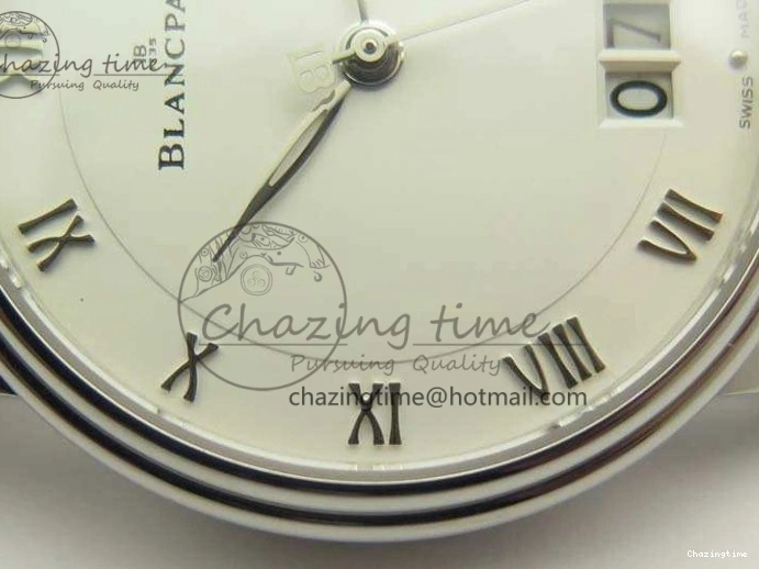 0305 SportInspired Villeret 6669 SS HG 1:1 Best Edition White Dial On Leather Strap V 8099